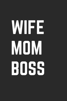 Wife Mom Boss: Graph Paper Notebook 6x9 inches with 120 pages