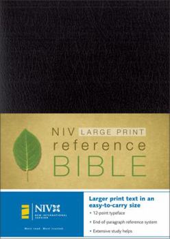 Imitation Leather Large Print Reference Bible-NIV-Personal Size [Large Print] Book