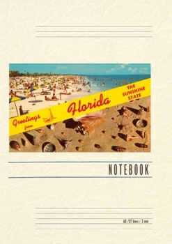 Paperback Vintage Lined Notebook Greetings from Florida Book