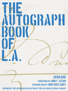 Hardcover The Autograph Book of L.A. Book