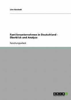 Paperback Familienunternehmen in Deutschland - Überblick und Analyse [German] Book