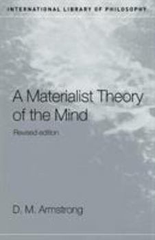 Paperback A Materialist Theory of the Mind Book