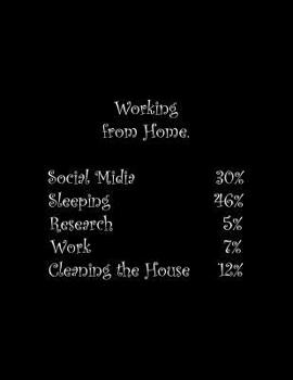 Paperback Working from Home: Line Notebook Handwriting Practice Paper Workbook Book