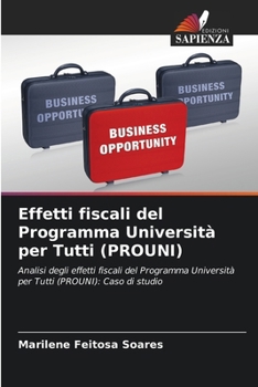 Paperback Effetti fiscali del Programma Università per Tutti (PROUNI) [Italian] Book