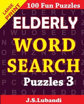 Paperback Elderly WORD Search Puzzles 3 Book