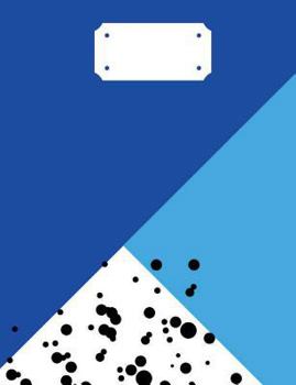 Blue Moroccan Print Composition Notebook: Back To School Supplies; Wide Ruled Primary Book