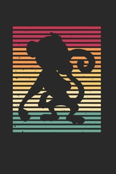 Affe �ffchen Notizbuch: Affe �ffchen Notizbuch f�r Liebhaber / Notizheft / Notizblock A5 (6x9in) Dotted Notebook / Punkteraster / 120 gepunktete Seiten