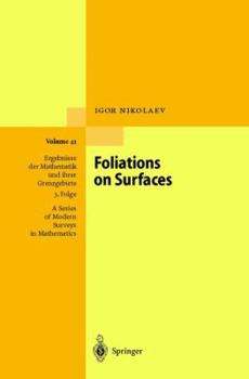 Paperback Foliations on Surfaces Book