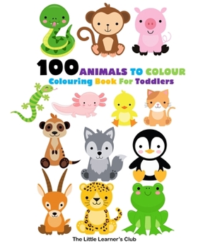 Paperback 100 Animals To Colour - Animal Colouring Book