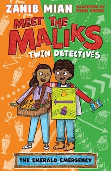 Paperback Meet the Maliks - Twin Detectives: The Emerald Emergency: Book 3 Book