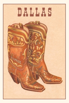 Paperback Vintage Journal Cowboy Boots, Dallas Book