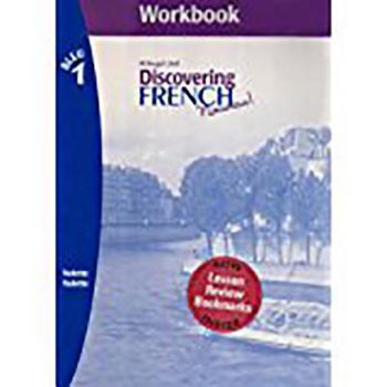 Paperback Discovering French, Nouveau!: Workbook with Lesson Review Bookmarks Level 1 [With Review Bookmarks] Book