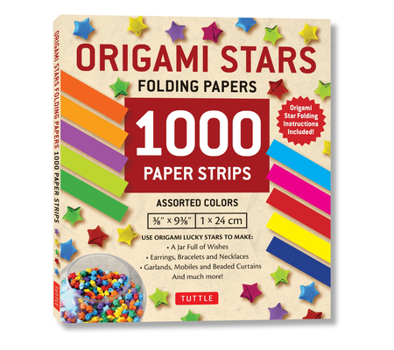 Misc. Origami Stars Papers 1,000 Paper Strips in Assorted Colors: 10 Colors - 1000 Sheets - Easy Instructions for Origami Lucky Stars Book