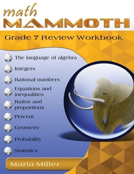 Paperback Math Mammoth Grade 7 Review Workbook Book