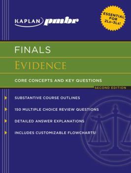 Paperback Kaplan PMBR Finals: Evidence: Core Concepts and Key Questions Book