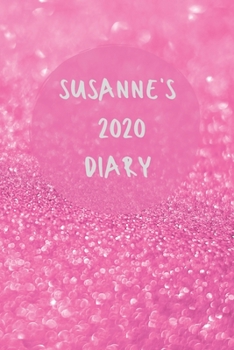 Paperback Susanne's 2020 diary - 2020 diary week to view - Monthly and weekly to do - Week by week journal/planner approx A5 size -150 pages (yellow glitter cov Book