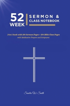 Paperback 52 Week Sermon & Class Notebook Book