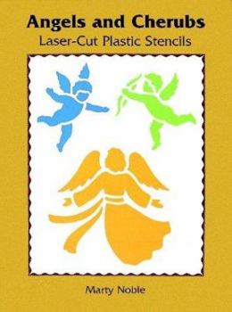 Paperback Angels and Cherubs Laser-Cut Plastic Stencils Book