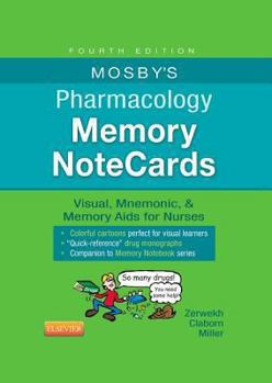 Spiral-bound Mosby's Pharmacology Memory NoteCards: Visual, Mnemonic, & Memory Aids for Nurses Book