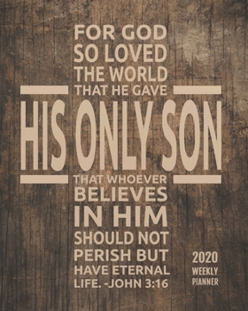 2020 Christian Planner: Christian Quotes 2020 Weekly Planner Calendar, Bible Quotes Planner, 8x10 inches (Bible Quotes 2020 Planner, 2020 Weekly Planner, 2020 Calendar Series)
