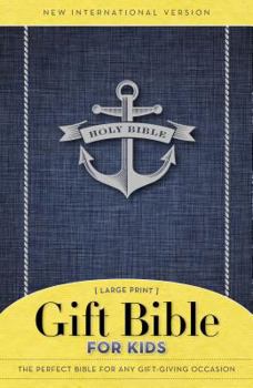 Paperback Niv, Gift Bible for Kids, Paperback, Large Print, Blue [Large Print] Book
