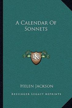 Paperback A Calendar Of Sonnets Book