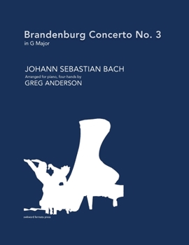 Paperback Brandenburg Concerto No. 3 in G major (arranged for piano, four-hands) Book