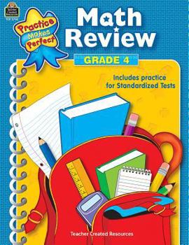 Paperback Math Review Grade 4 Book