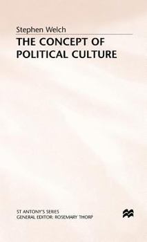 Hardcover The Concept of Political Culture Book