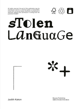 Paperback Judith Kakon: Stolen Language Book