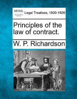 Paperback Principles of the Law of Contract. Book