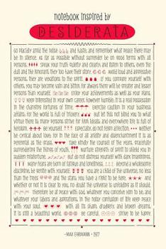 Paperback Notebook Inspired by Desiderata: Dot Grid Journal Book