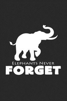 Paperback Elephants never forget: 6x9 Elephants - grid - squared paper - notebook - notes Book