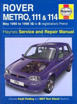 Paperback Rover Metro & 100 Series: Service and Repair Manual. Jeremy Churchill and Christopher Rogers Book