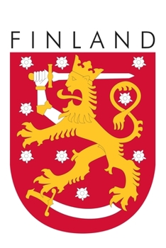 Paperback Finland: Coat of Arms Lion Themed Lined Notebook Book