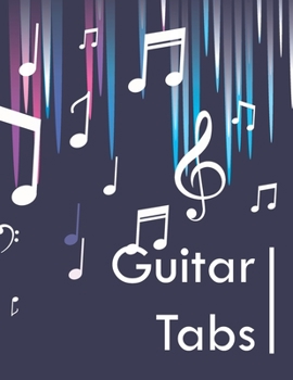 Paperback Guitar tab notebook: Guitar Tablature Blank Notebook for Guitar Players, Musicians, Teachers and Students, Blank Music Journal for Guitar M Book