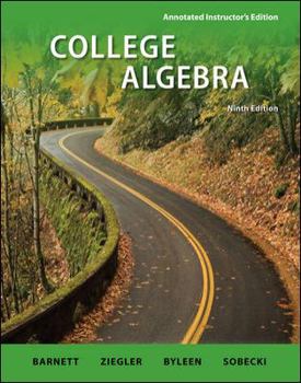 College Algebra Annotated Instructor's Edition