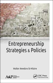 Hardcover Entrepreneurship: Strategies and Policies Book