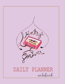 Notebook: Daily planner notebook with  cute cover and daily planner pages, Extra large (8.5 x 11) inches, 110 pages, planner notebooks (Planner Books)