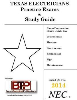 Paperback Texas Electricians Practice Exam & Study Guide Book