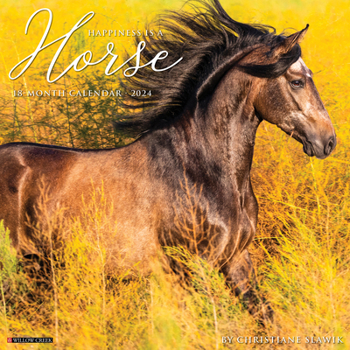 Calendar Happiness Is a Horse 2024 12 X 12 Wall Calendar Book
