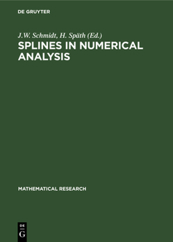 Hardcover Splines in Numerical Analysis Book
