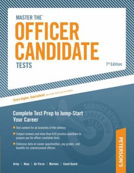 Paperback Master the Officer Candidate Tests: Targeted Test Prep to Jump-Start Your Career Book