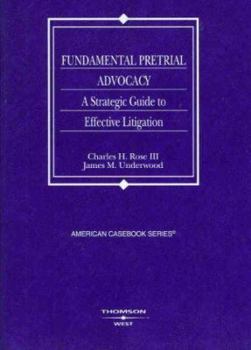 Paperback Fundamental Pretrial Advocacy Book