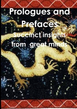 Paperback Prefaces: the insights of great minds Book