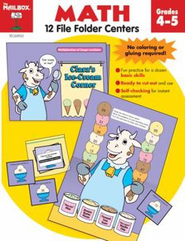 Paperback File Folder Centers Math Grades 4-5 Book