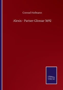 Paperback Alexis - Pariser Glossar 3692 Book