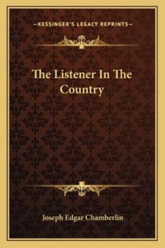 Paperback The Listener In The Country Book