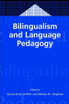 Hardcover Bilingualism and Language Pedagogy Book