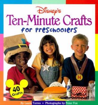 Hardcover Disney's Ten-Minute Crafts for Preschoolers Book